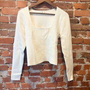 Abercrombie Sweater Top Size XL White